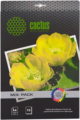 Фотобумага CACTUS A4 CS Mixpack
