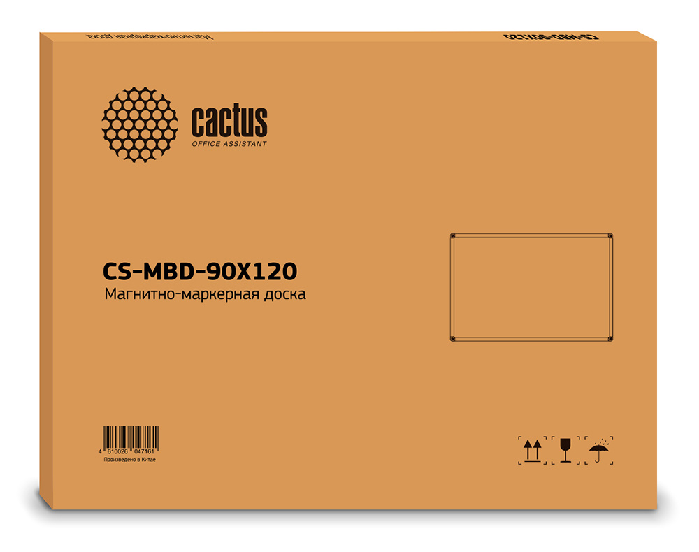 Доска магнитно-маркерная Cactus CS-MBD-90X120 магнитно-маркерная лак белый 90x120см алюминиевая рама 