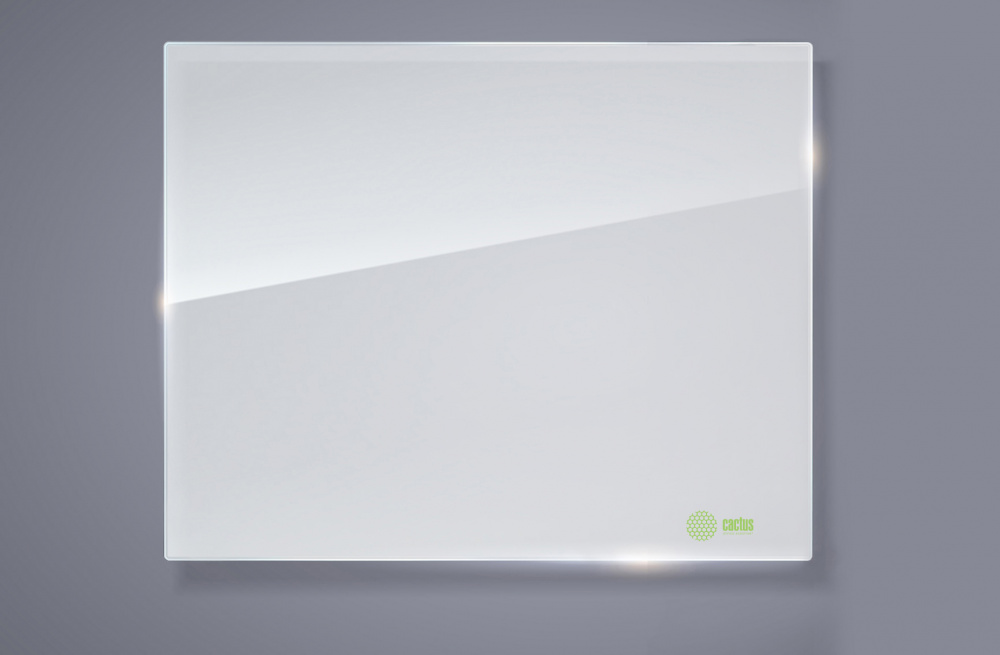Доска стеклянная Cactus CS-GBD-120x150-WT стеклянная белый 120x150см стекло 