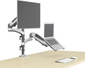 Кронштейн для монитора/ноутбука Cactus  CS-VM-LH08-AL  серебряный 13
