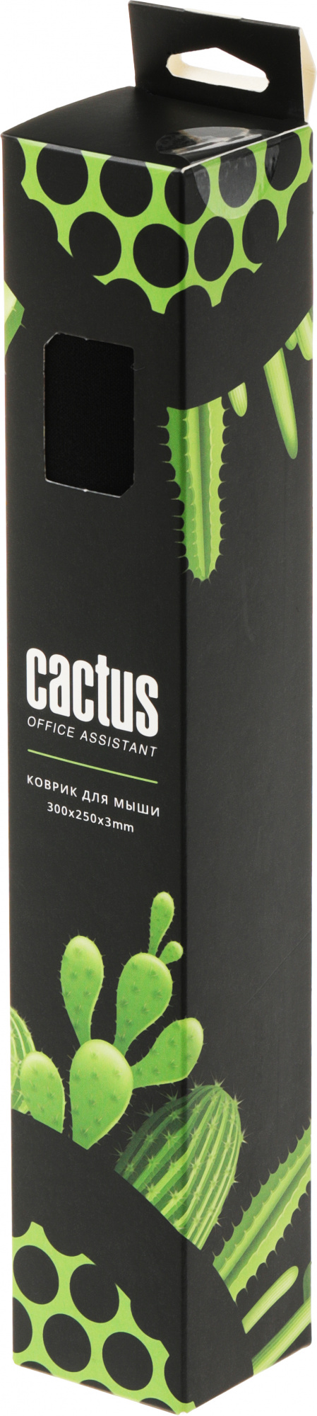 Коврик для мыши Cactus Black 300x250x3мм (CS-MP-D01M)