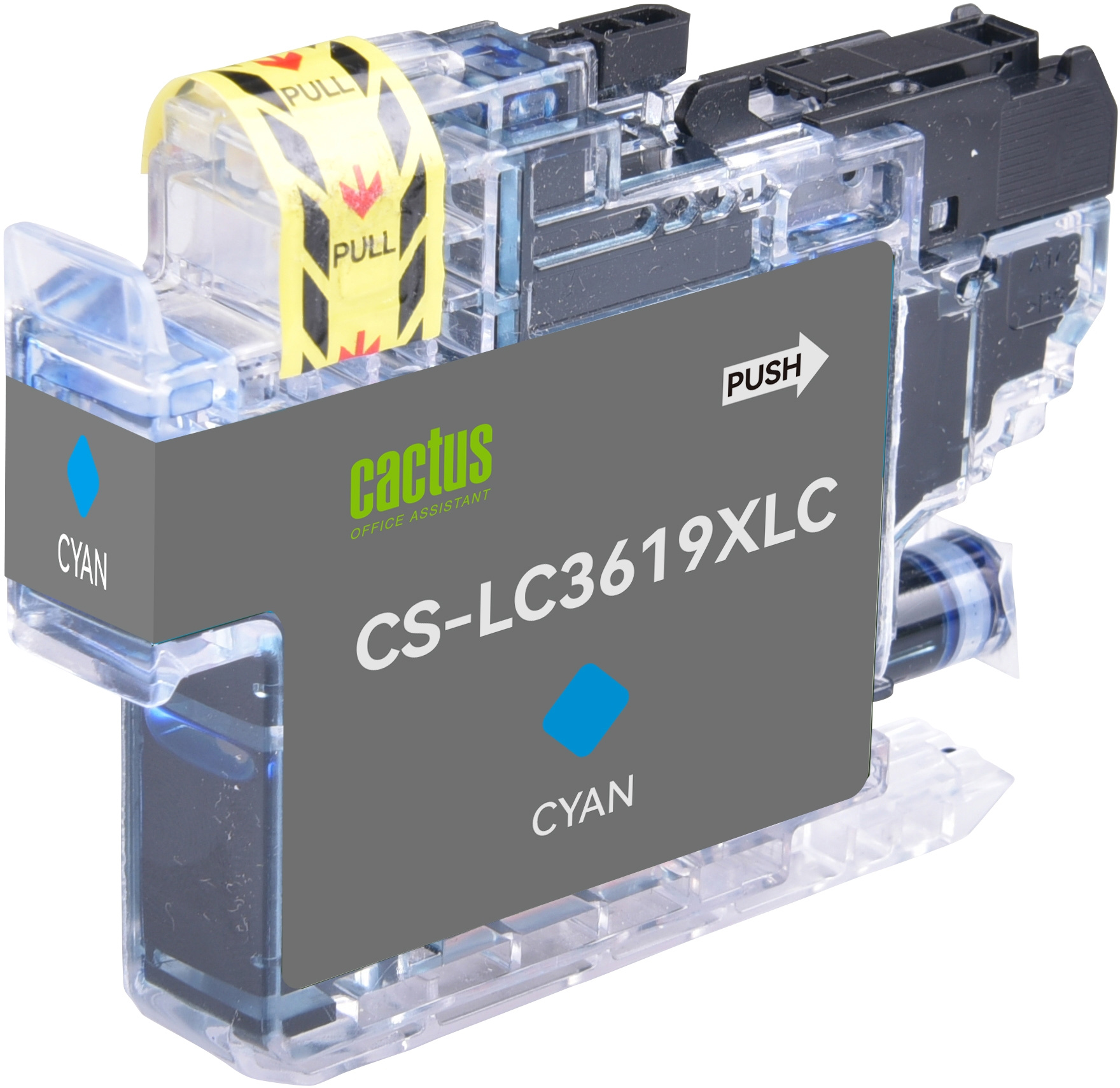 Картридж струйный Cactus CS-LC3619XLC голубой (19.4мл) для Brother MFC-J2330DW/J2730DW/J3530DW/J3930DW