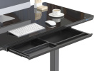 Стол для компьютера Cactus CS-EGD-BBK электропривод столешница стекло черный каркас черный 