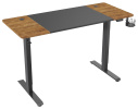 Стол для компьютера Cactus CS-EDL-BAWD электропривод столешница МДФ черный дуб антик каркас черный 140x72x60см 