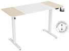 Стол для компьютера Cactus CS-EDL-WWD электропривод столешница МДФ белый дуб молочный каркас белый 140x72x60см 