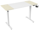 Стол для компьютера Cactus CS-EDL-WWD электропривод столешница МДФ белый дуб молочный каркас белый 140x72x60см 