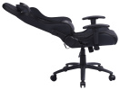 Кресло игровое Cactus CS-CHR-0099BL с RGB подсветкой черный экокожа с подголов. крестов. сталь 