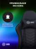 Кресло игровое Cactus CS-CHR-0099BL с RGB подсветкой черный экокожа с подголов. крестов. сталь 
