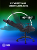 Кресло игровое Cactus CS-CHR-0099BL с RGB подсветкой черный экокожа с подголов. крестов. сталь 