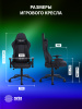 Кресло игровое Cactus CS-CHR-0099BL с RGB подсветкой черный экокожа с подголов. крестов. сталь 