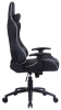 Кресло игровое Cactus CS-CHR-030BLS черный/серебристый экокожа с подголов. крестов. сталь 