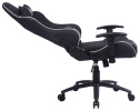 Кресло игровое Cactus CS-CHR-030BLS черный/серебристый экокожа с подголов. крестов. сталь 