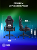 Кресло игровое Cactus CS-CHR-030BLS черный/серебристый экокожа с подголов. крестов. сталь 