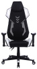 Кресло игровое Cactus CS-CHR-090BLW черный/белый экокожа/сетка крестов. нейлон 