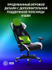 Кресло игровое Cactus CS-CHR-090BLW черный/белый экокожа/сетка крестов. нейлон 