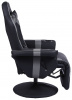 Кресло игровое Cactus CS-CHR-GS200BLG черный/серый подст.для ног 