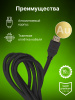 Кабель аудио-видео Cactus CS-HDMI.2-2 HDMI (m)/HDMI (m) 2м. позолоч.конт. черный