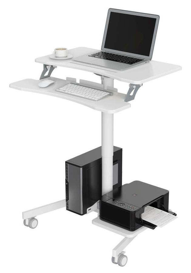 Стол для ноутбука Cactus VM-FDS108 столешница МДФ белый 71x39.2x110см (CS-FDS108WWT) 