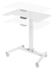 Стол для ноутбука Cactus  CS-FDE101WWT  электропривод столешница МДФ белый каркас белый 80x60x123см