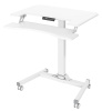 Стол для ноутбука Cactus  CS-FDE103WWT  электропривод столешница МДФ белый каркас белый 91.5x56x123см