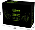 Кресло Cactus с вибромассажем CS-CHR-OC02M-BK черный эко.кожа крестов. сталь 