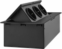 Розетка Cactus CS-SOCKET-EU3-BK для столешницы 26.5x11.8x6.5см черный (уп.:1шт) 