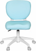 Кресло детское Cactus CS-CHR-3594BL голубой крестов. пластик белый 