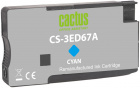 Картридж струйный Cactus CS-3ED67A 712 голубой (29мл) для HP DJ T230/T630/T650