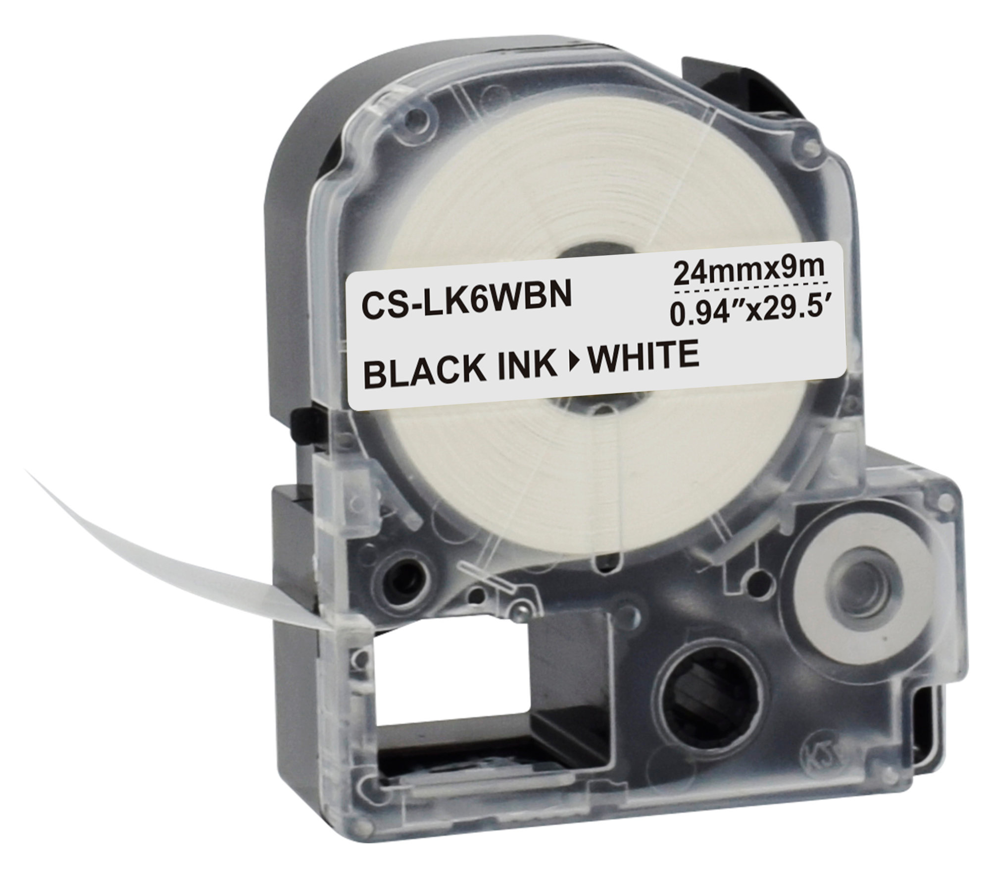 Картридж ленточный Cactus CS-LK6WBN черный для Epson LW700/LW600P/LW1000P/Z700/Z900