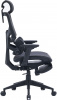 Кресло Cactus CS-CHR-MC01-GY серый сет./эко.кожа с подголов. крестов. пластик подст.для ног 