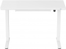 Стол для компьютера Cactus CS-EGD-WWT столешница стекло белый каркас белый 