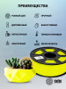Пластик для принтера 3D Cactus CS-3D-ABS-1KG-YELLOW ABS d1.75мм 1кг L386м 1цв. 