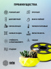 Пластик для принтера 3D Cactus CS-3D-PETG-1KG-YELLOW PETG d1.75мм 1кг L316м 1цв. 