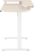 Стол для компьютера Cactus  CS-EDL-DWT  электропривод столешница ДСП светлый дуб каркас белый 120x72x60см