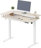 Стол для компьютера Cactus  CS-EDL-DWT  электропривод столешница ДСП светлый дуб каркас белый 120x72x60см