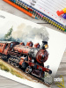 Коврик для мыши Cactus Locomotive рисунок 400x300x3мм (CS-MP-PRO17XL)