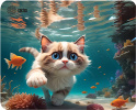 Коврик для мыши Cactus Fish Cat 300x250x3мм (CS-MP-D15M)