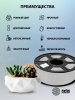 Пластик для принтера 3D Cactus CS-3D-ABS-1KG-SILVER ABS d1.75мм 1кг L386м 1цв. 
