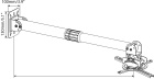Кронштейн для проектора Cactus  CS-VM-PR16L-AL  серебристый макс.13.6кг потолочный поворот и наклон