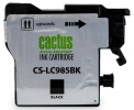 Картридж струйный Cactus CS-LC985BK черный (15мл) для Brother DCPJ315W/DCPJ515W/MFCJ265W с чипом