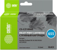 Картридж струйный Cactus CS-CZ109AE №655 черный пигментный (21.6мл) для HP DJ IA 3525/5525/4525 с чипом