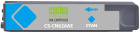 Картридж струйный Cactus CS-CN626AE №971XL голуб.пигм. (110мл) для HP DJ Pro X476dw/X576dw/X451dw с чипом