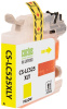 Картридж струйный Cactus CS-LC525XLY желтый (14.4мл) для Brother DCP-J100/J105/J200 с чипом