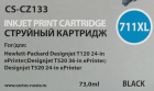 Картридж струйный Cactus CS-CZ133 №711 черный (73мл) для HP DJ T120/T520/530